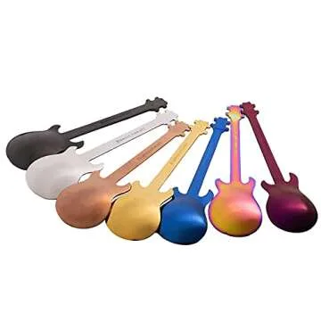 Unique DEAYOU Guitar Coffee Spoons - Perfect for Music Lovers