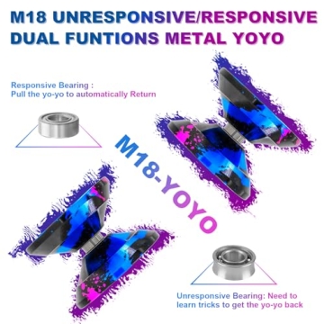 WATIEOBOO Yoyo M18 for Kids and Adults - Unresponsive Trick Yoyo