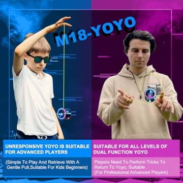 WATIEOBOO Yoyo M18 for Kids and Adults - Unresponsive Trick Yoyo