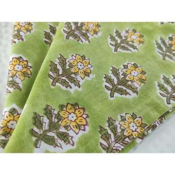 Craftbot Soft Washable Cotton Napkins Set | Eco-Friendly Dining