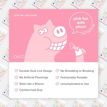 Piico Kids Floss Picks - Fun Dental Care for Children