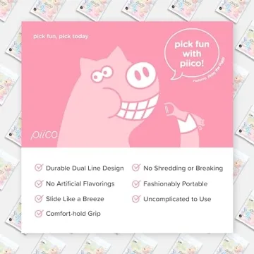Piico Kids Floss Picks - Fun Dental Care for Children