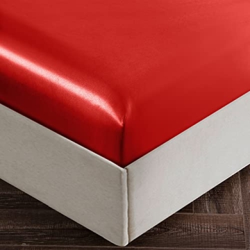 SiinvdaBZX King Satin Sheet Set for Ergonomic Comfort