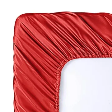 SiinvdaBZX King Satin Sheet Set for Ergonomic Comfort