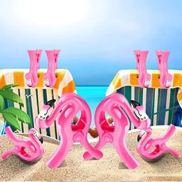 Moptrek Towel Clips for Beach Chairs & Fun Designs