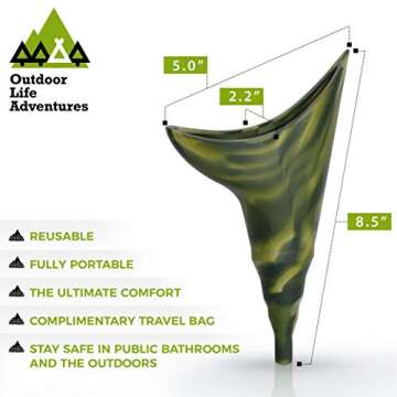 Portable Female Urination Device for Outdoor Use