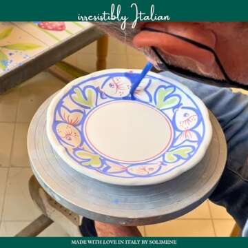 Vietri Campagna Pesce Rectangular Platter, Earthenware Steak Salad Dessert & Snack Serving Plate