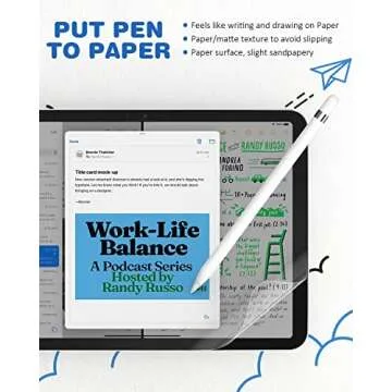 XIRON 2 PACK Paper Screen Protector for iPad 10th Generation 2022(10.9 Inch), Matte PET Film for iPad 10.9-inch (10th generation), Write and Draw Like on Paper, Anti-Glare Screen Protector