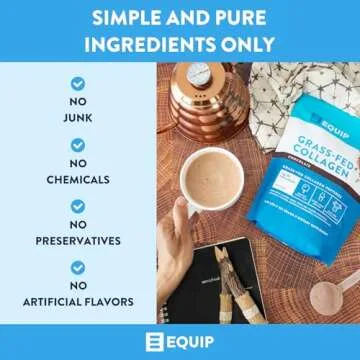 Equip Foods Grass Fed Collagen Powder for Healthy Joints & Skin