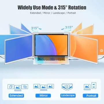 FHH Laptop Screen Extender - 14" FHD Dual Monitors for Laptops