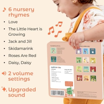 Cali's Books Love Nursery Rhymes Musical Book for Toddlers