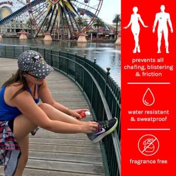 SKIN SLICK Anti-Chafe and Blister Continuous Spray Skin Lubricant Body Friction Protection for Men a...