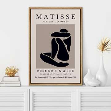 SIGNWIN Framed Canvas Wall Art Illustration Canvas Prints Home Artwork Decoration for Living Room,Be...