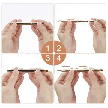 Yrarbil 5-Piece Lip Brush Set for Exfoliation & Application