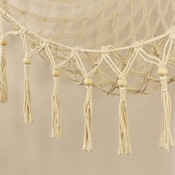 Stylish Macrame Stuffed Animal Hammock for Kids' Rooms