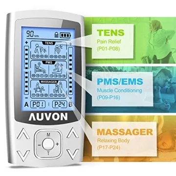 AUVON TENS EMS Muscle Stimulator - 24 Modes