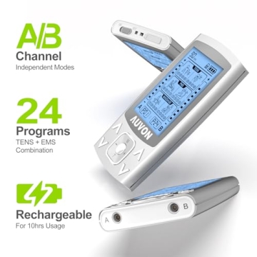 AUVON TENS EMS Muscle Stimulator - 24 Modes