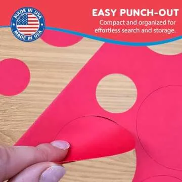 Basic Shapes 1: Circles, Triangles, Squares, Ovals, 676 Pieces US Made Card Stock Punch Out Geometric Shapes in 3 Sizes and 4 PRIMARY Colors for Math, Pattern Play and DIY Crafting