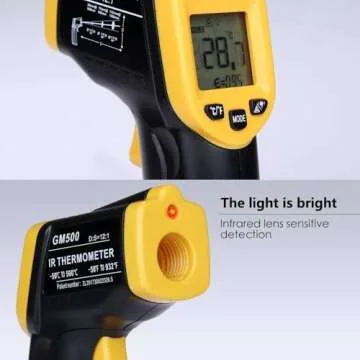 Non Contact Thermometers Digital Laser Infrared Thermometer Meat Thermometer Temperature Gun -58℉~ 716℉ / -50℃ ~ 380℃