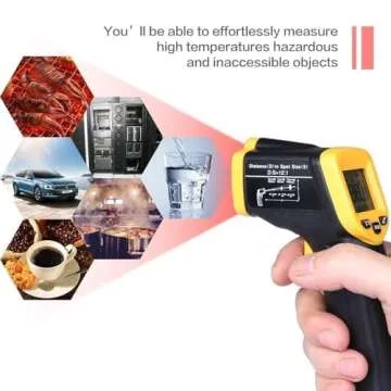 Non Contact Thermometers Digital Laser Infrared Thermometer Meat Thermometer Temperature Gun -58℉~ 716℉ / -50℃ ~ 380℃