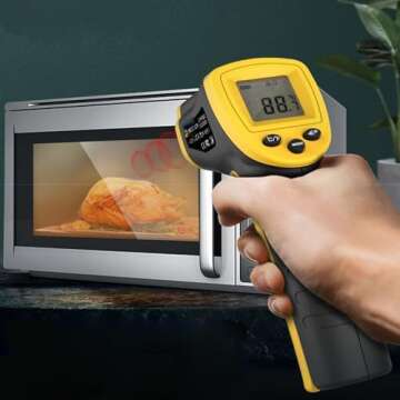 Non Contact Thermometers Digital Laser Infrared Thermometer Meat Thermometer Temperature Gun -58℉~ 716℉ / -50℃ ~ 380℃