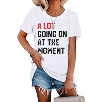 A Lot Going On at The Moment Shirt - Nashville Country Concert Outfit (Red-XS)