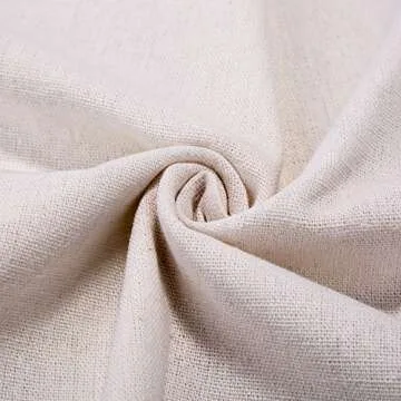 Natural Linen Fabric Solid Colors for Crafting, 62x20 inches