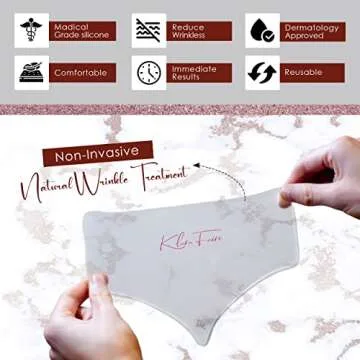 Klara Faire Chest wrinkle pads 4 pack | Decollete anti wrinkle chest pads | Chest Wrinkle Pads Sleeping | Anti wrinkle Chest pads | Washable Chest Wrinkle Prevention