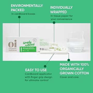 Oi Organic Tampons | Eco-Friendly Comfort and Care
