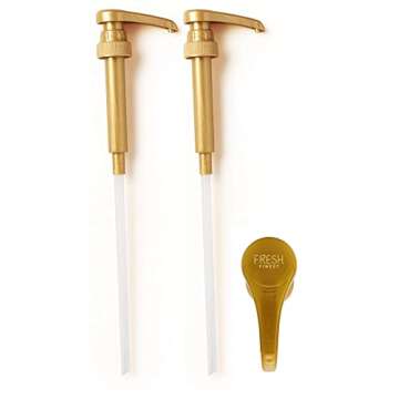 Coffee Syrup Pump Dispenser Compatible with Torani, Davinci, Jordans Skinny, Syruvia Syrups, Fits 25...