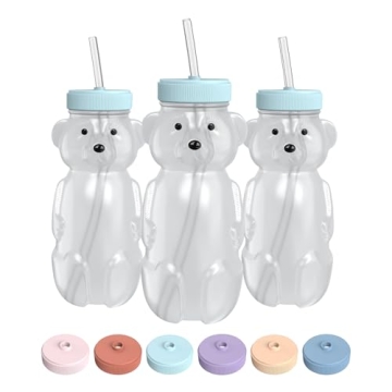 Honey Bear Straw Cups: Safe Hydration for Kids Main