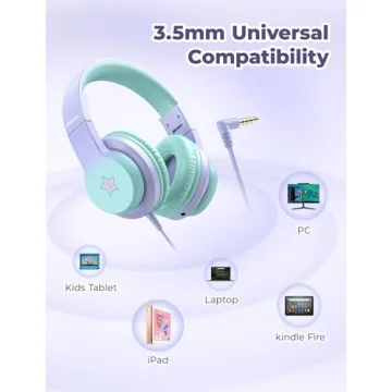 iClever HS19S Kids Headphones with Safe Volume Control