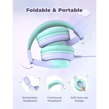 iClever HS19S Kids Headphones with Safe Volume Control