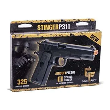 Crosman ASP311B Stinger P311 Spring-Powered Military-Style Airsoft Pistol