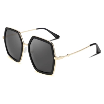 FEISEDY Retro Square Sunglasses Women UV400 Protection