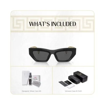 Versace VE4432U Cateye Sunglasses for Women with Eyewear Kit