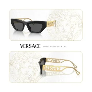 Versace VE4432U Cateye Sunglasses for Women with Eyewear Kit