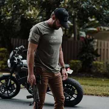 Grunt Style Come and Take It Men's T-Shirt (Military Green)