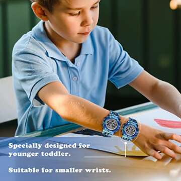 Multifunctional Kids Watch - Waterproof & Comfortable for Boys 3-15 Years