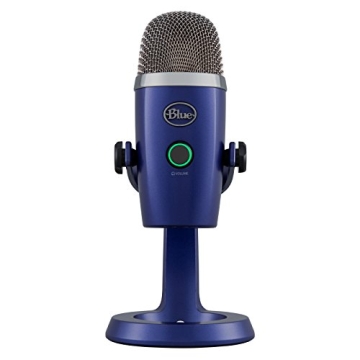 Blue Yeti Nano Premium USB Mic for Recording and Streaming, Vivid Blue (Renewed)