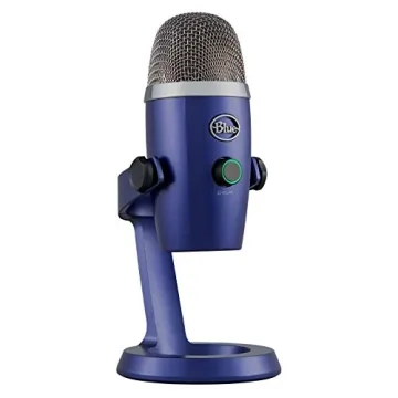 Blue Yeti Nano Premium USB Mic for Recording and Streaming, Vivid Blue (Renewed)