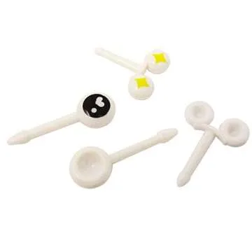 Honbay 30PCS Pieces Eye Food Toothpicks Fruit Forks Cupcake Picks for Party Cake Decoration Supplies