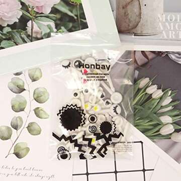 Honbay 30PCS Pieces Eye Food Toothpicks Fruit Forks Cupcake Picks for Party Cake Decoration Supplies