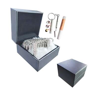 YYHJM Women's Crystal Rhinestone Chain Waist Buckle Belt Luxury Sparkling Sash Waistband Accessory,Silver