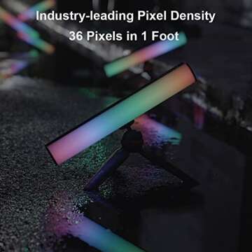 Aputure MT Pro Full-Color Mini LED Tube Light, 36 Pixels RGBWW Handheld Light Stick Photography,Support Magnetic Attraction,4200mAh Rechargeable Light Stick for Video Shooting,Vlog, YouTube, TikTok