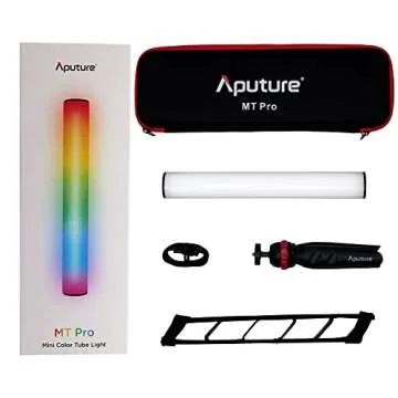 Aputure MT Pro Full-Color Mini LED Tube Light, 36 Pixels RGBWW Handheld Light Stick Photography,Support Magnetic Attraction,4200mAh Rechargeable Light Stick for Video Shooting,Vlog, YouTube, TikTok