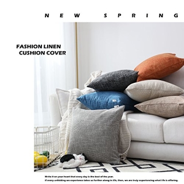 Decorative 24x24 Pillow Covers, Vibrant Linen for Home