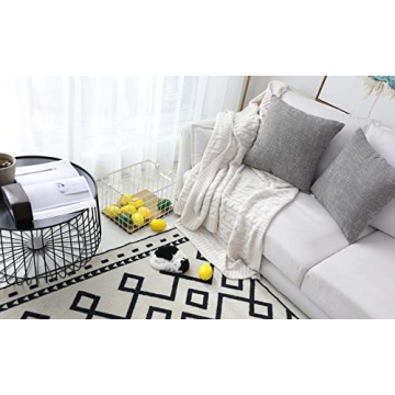 Decorative 24x24 Pillow Covers, Vibrant Linen for Home