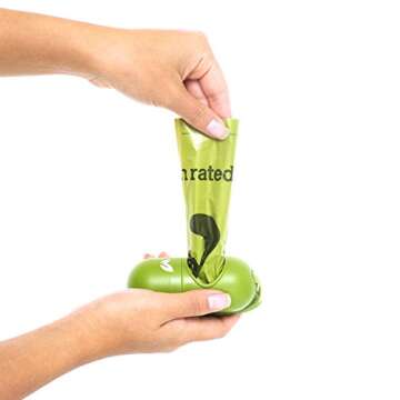 Earth Rated Leash Dispenser for Dog Waste Bags, Includes 30 Unscented Poop Bags…