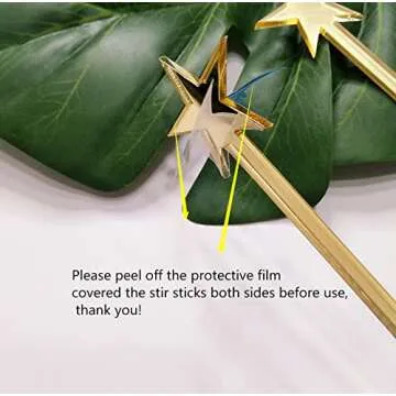 20PCS Star Drink Stirrers for Weddings and Parties